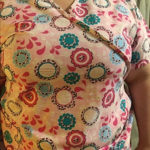 Scrub top 2X Carol's Scrubs Women's