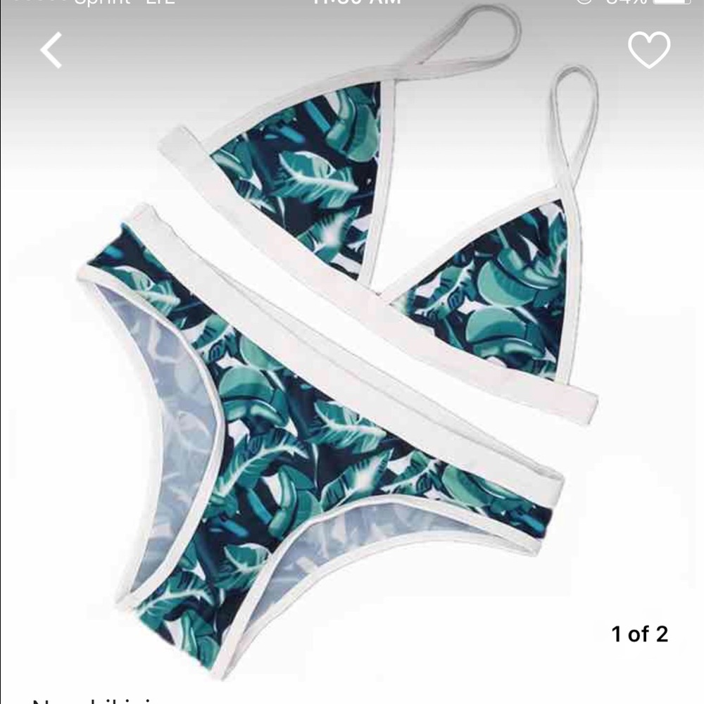 NWT leaf bikini