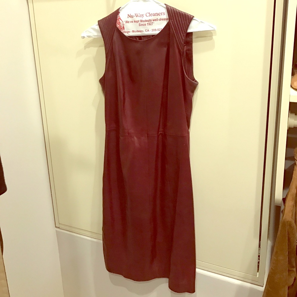 Leather dress