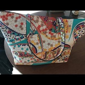 Authentic, new Trina Turk leather tote