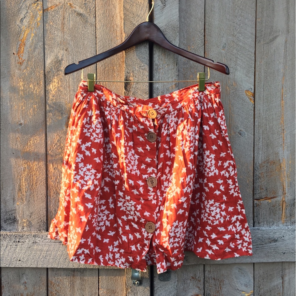 Heritage 1981 Cotton Linen Button Up Skirt 🕊