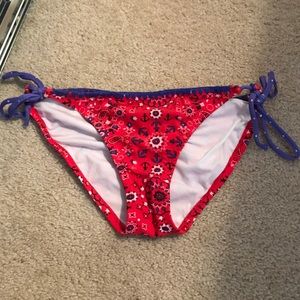 Red bathing suit bottoms