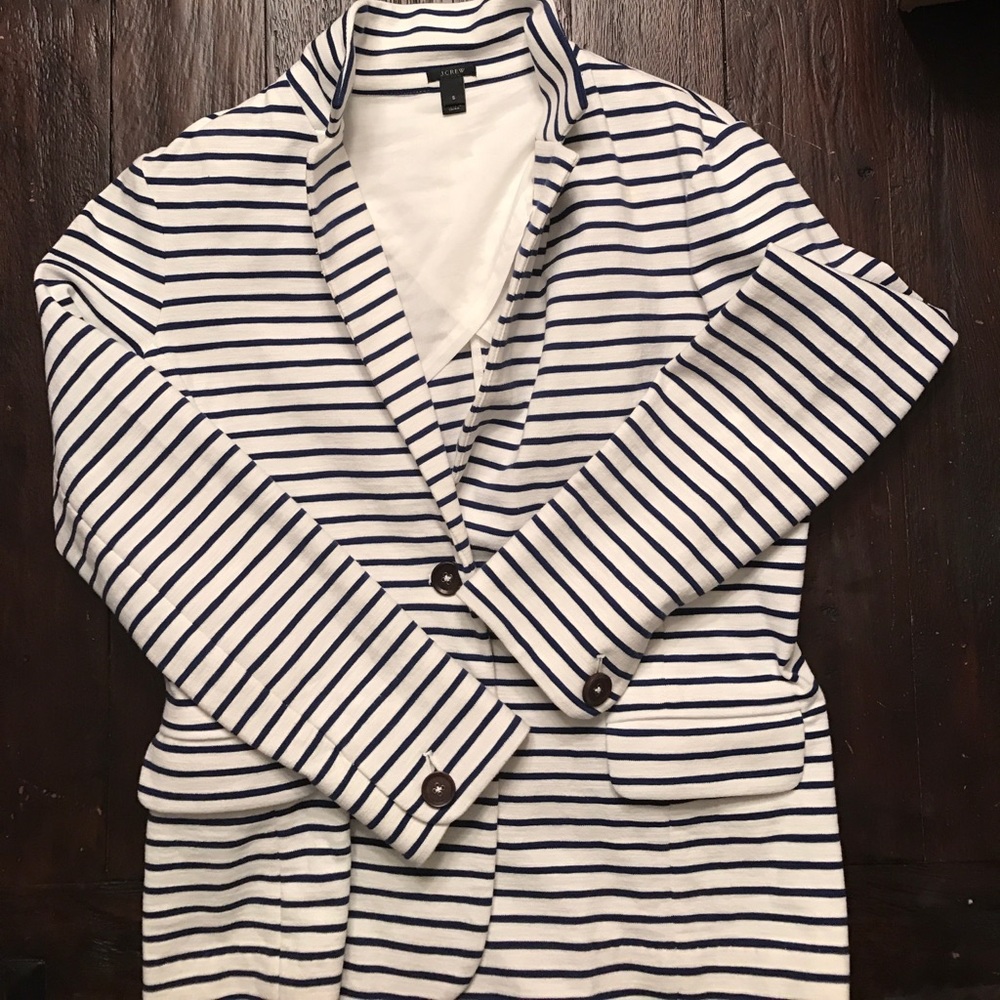 J Crew Striped Blazer, size small