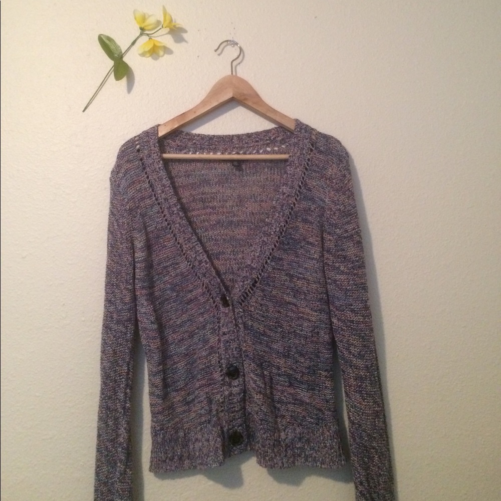American Eagle Purple Spring Cardigan medium
