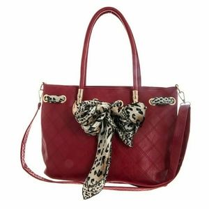 Red Cheatah Lace Purse