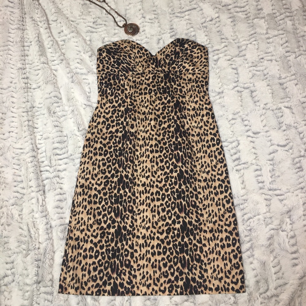 Cheetah Print Sleeveless Belted Midi Dress