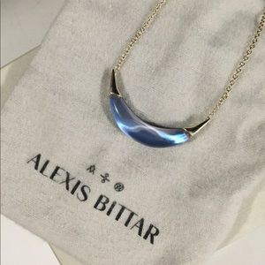 Alexis Bittar Lucite Crescent Necklace