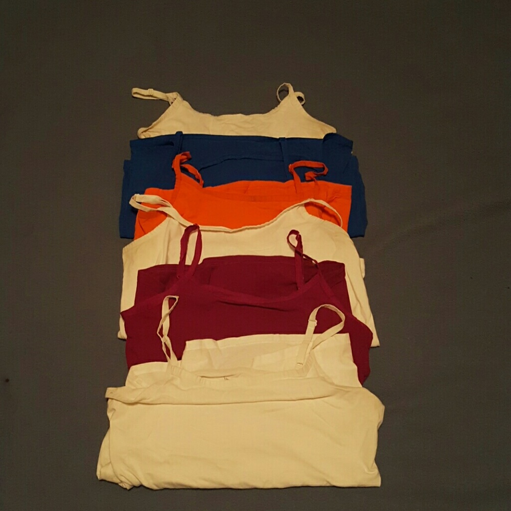 Group of tank tops