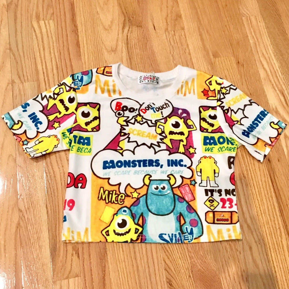 Cute Monster's Inc. crop top!