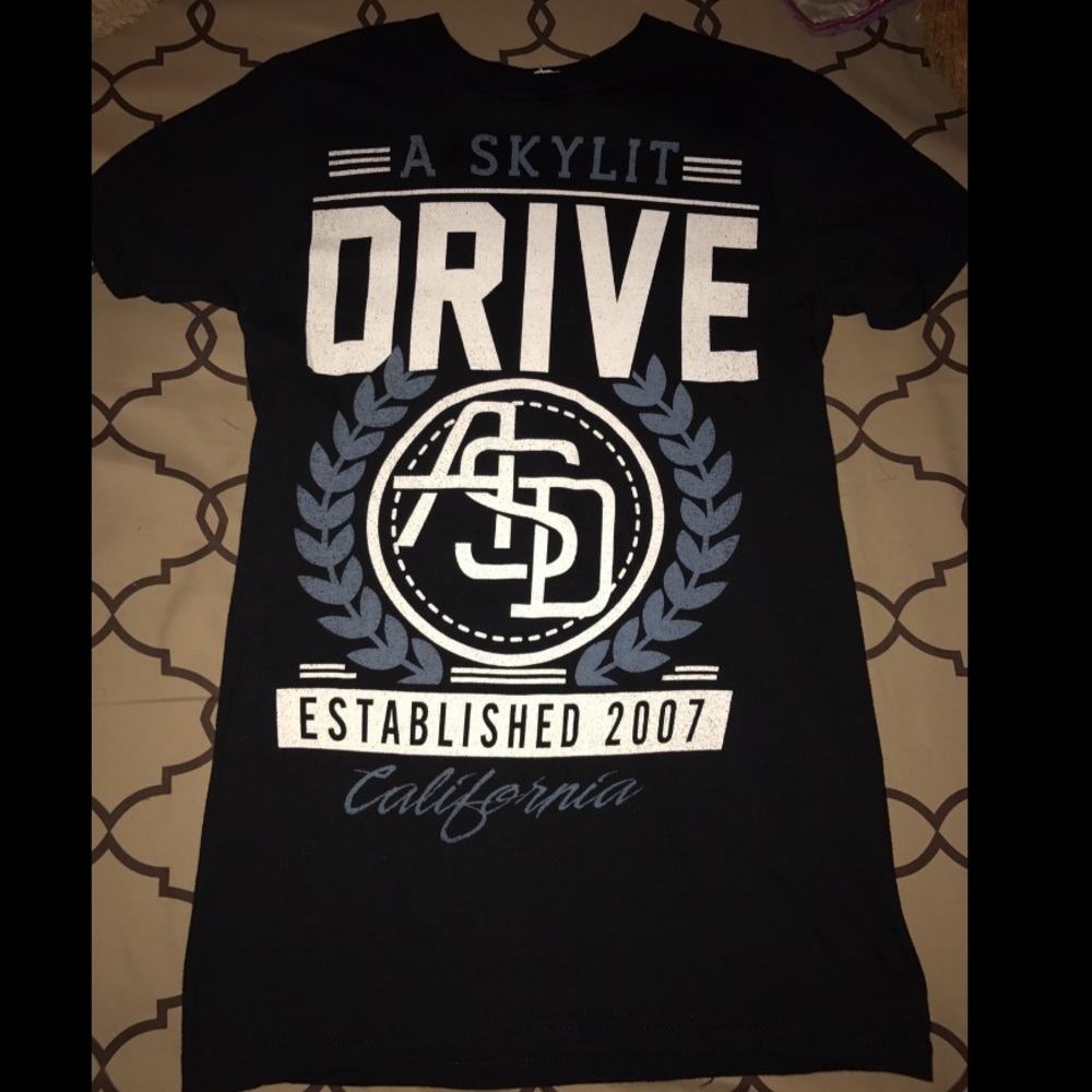Band shirt : A Skylit Drive