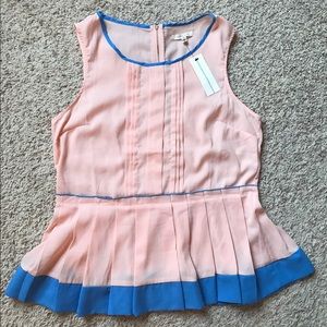 ANTHROPOLOGIE UNDER SKIES Peplum Top size Medium