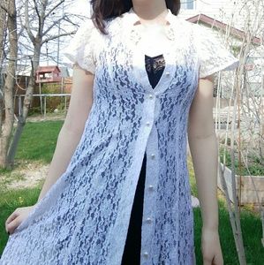 Vintage White lace dress.