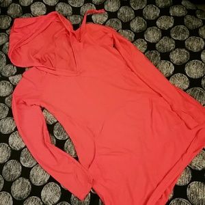 Athleta wick-it spf cover up tunic /run top