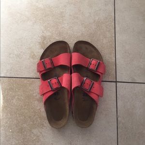 Birkenstocks Suede Peach (SIZE 40/ 9 Women's)