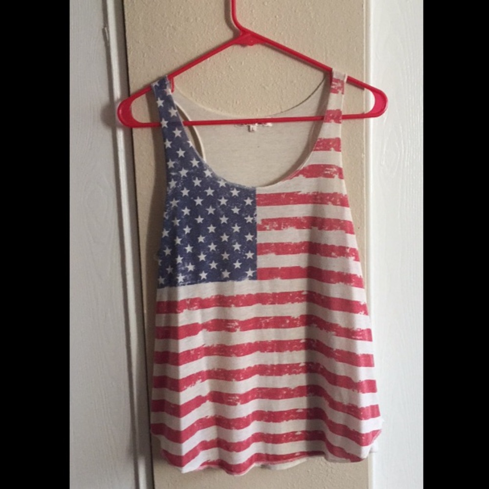 American flag tank