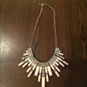 Beautiful light pink statement necklace!