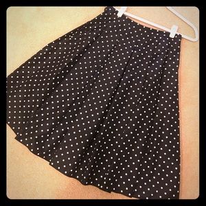 Escada black and white polka dot skirt! Like New