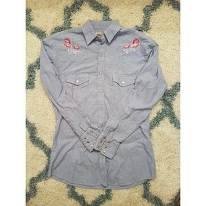 Vintage embroidered western shirt