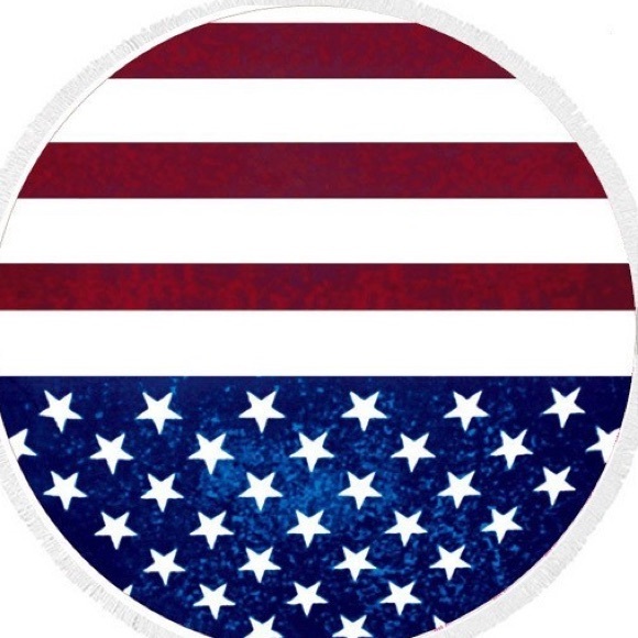 🎉CLEARANCE🎉 American Flag Beach Wrap Cover-Up - Picture 2 of 2