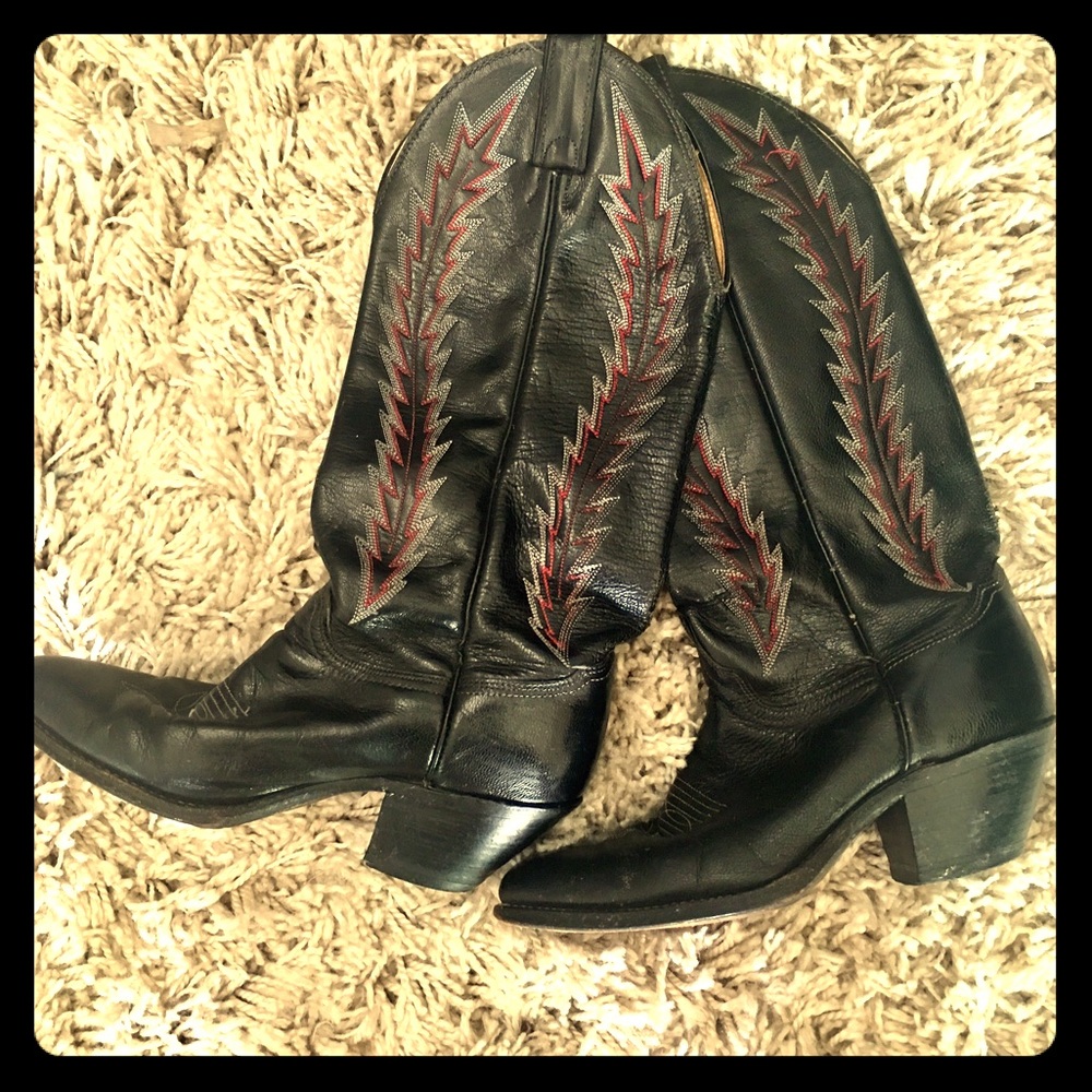 Genuine Leather Vintage Cowboy boots