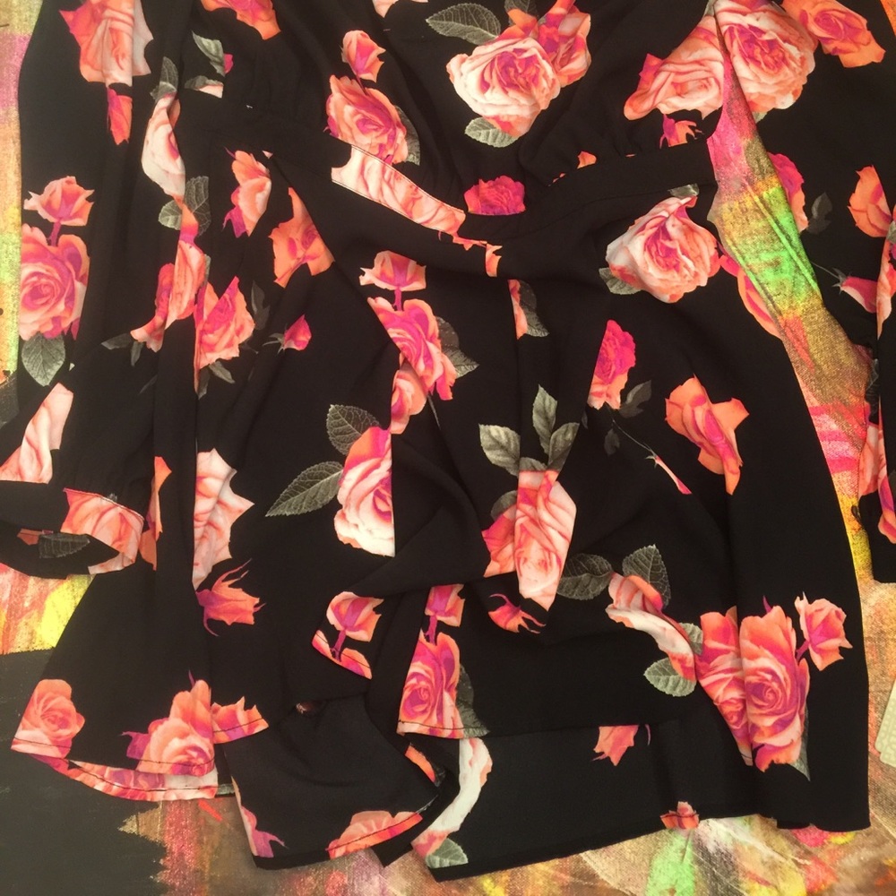 Sexy Rose Romper, Large - Picture 2 of 4