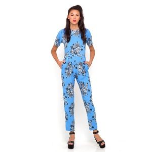 Motel Lilah Full Length Jumpsuit in Morris Flower