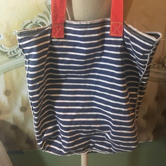 SALE! 🌷4 for $20 🌷Cute Sailor Tote with Anchor - Picture 3 of 5