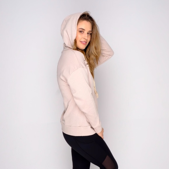 LAST ONE || || NUDE DISTRESS HOODIE - Picture 5 of 7