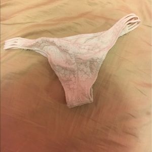 White lace bikini bottom