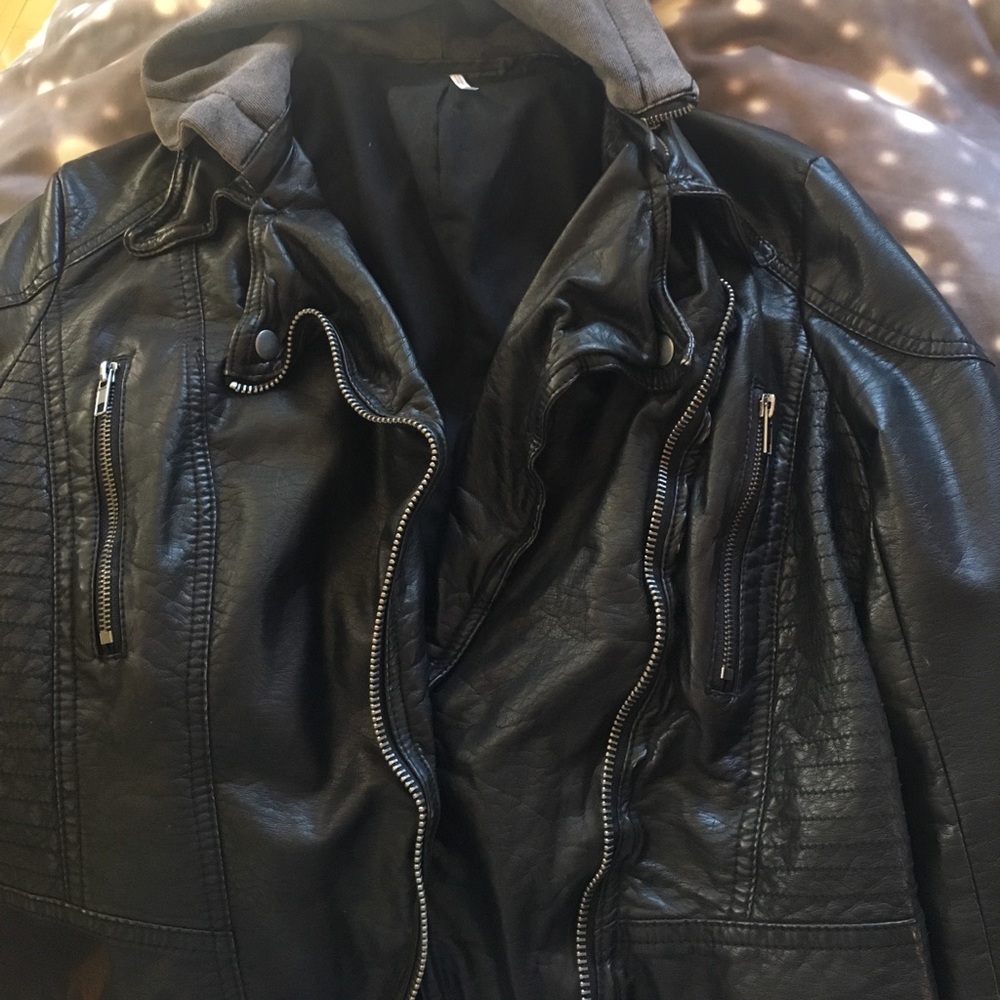 Free People Leather Moto Jacket