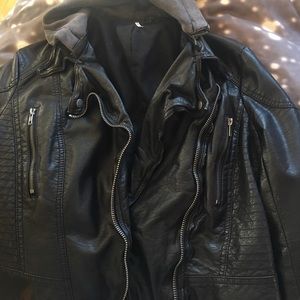 Free People Leather Moto Jacket
