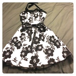 Black and white dress