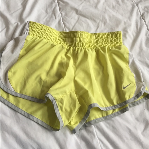 Nike Pants - ⭐️yellow nike dri-fit shorts size S Nike Pants - ⭐️yellow nike dri-fit shorts size S