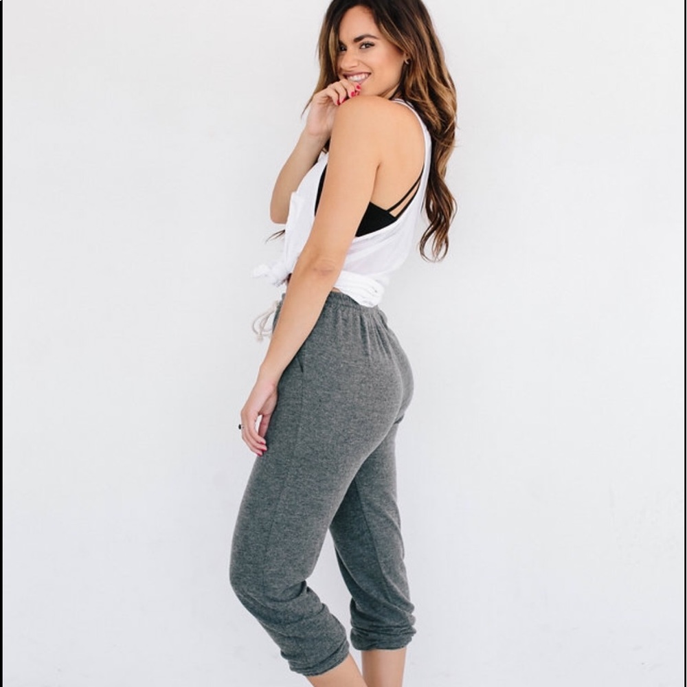 1️⃣PAIR LEFT CASHMERISH - CHARCOAL JOGGER PANT💕 - Picture 4 of 8