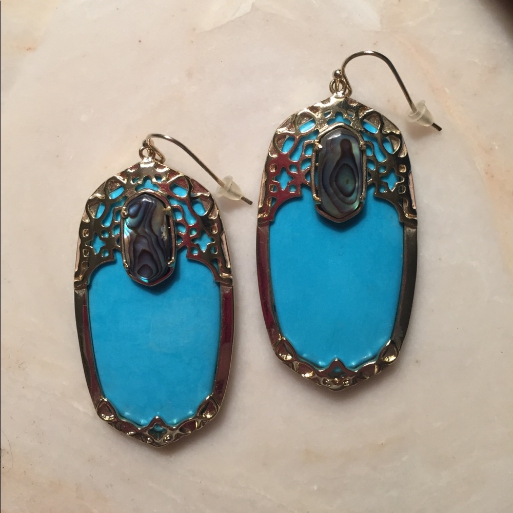Kendra Scott Deva turquoise earrings