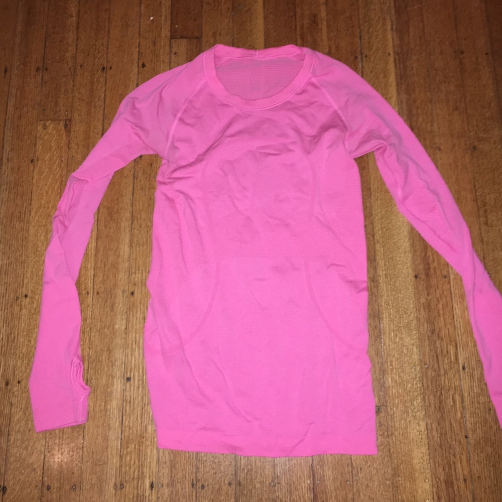 Hot pink lulu shirt