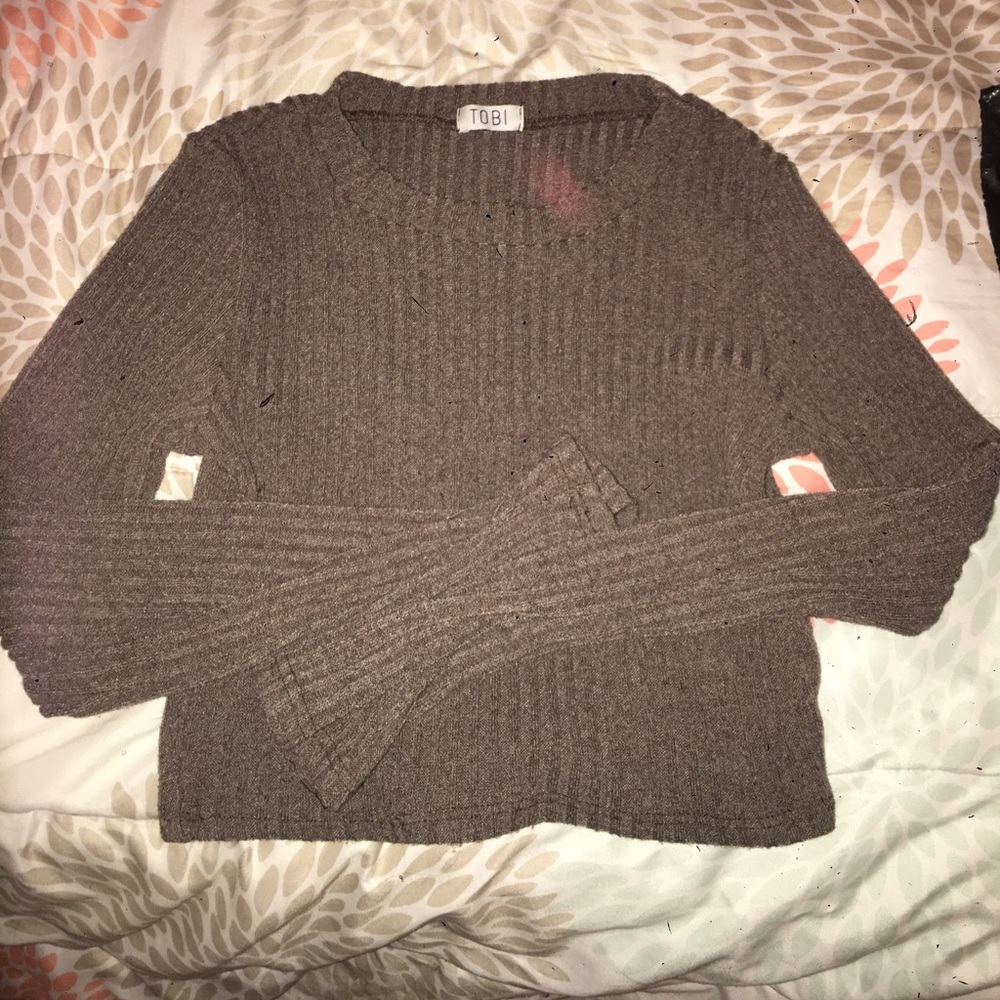 Brand new long sleeve Tobi crop top