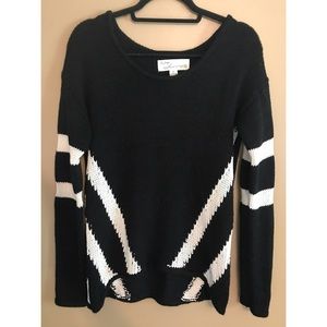 Black & off-white sweater