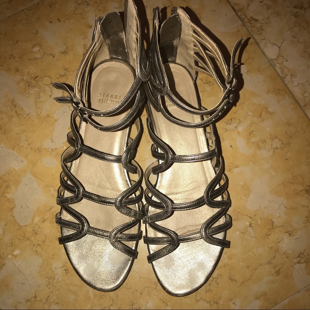 Stuart Weitzman Gold Sandals