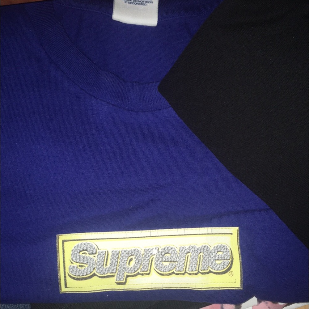 Size xl bling box logo tee