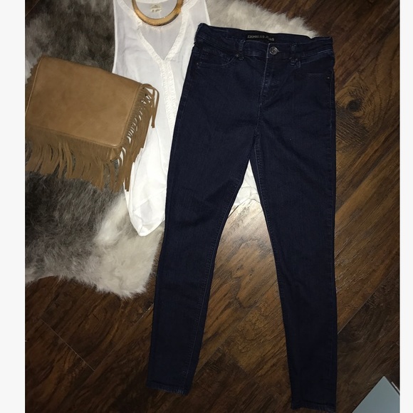 high rise super skinny jeans express - Picture 2 of 6