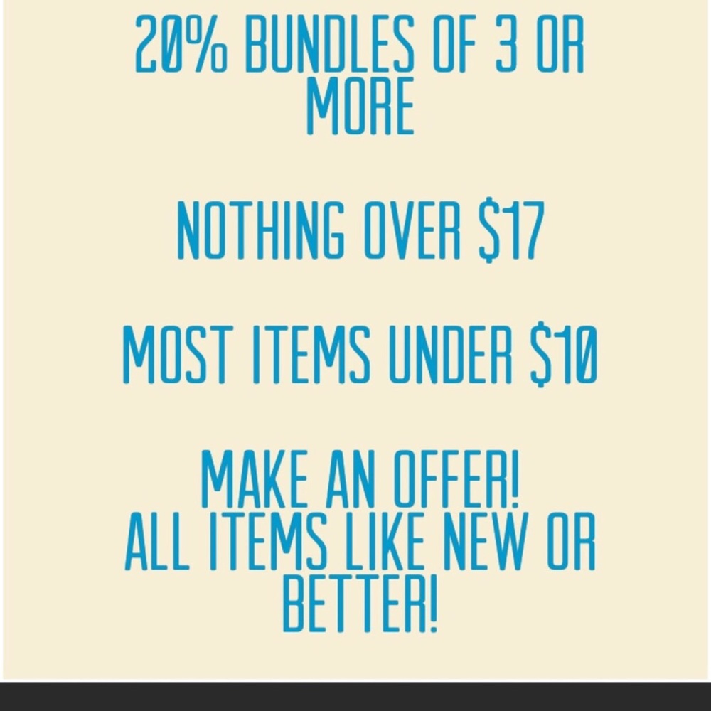 20% Bundles off 3 Items!