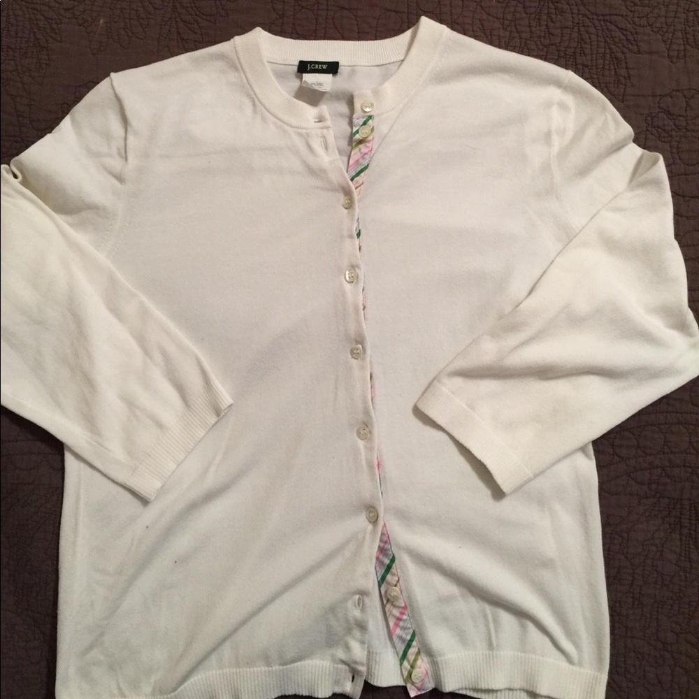J. Crew white sweater