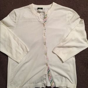J. Crew white sweater