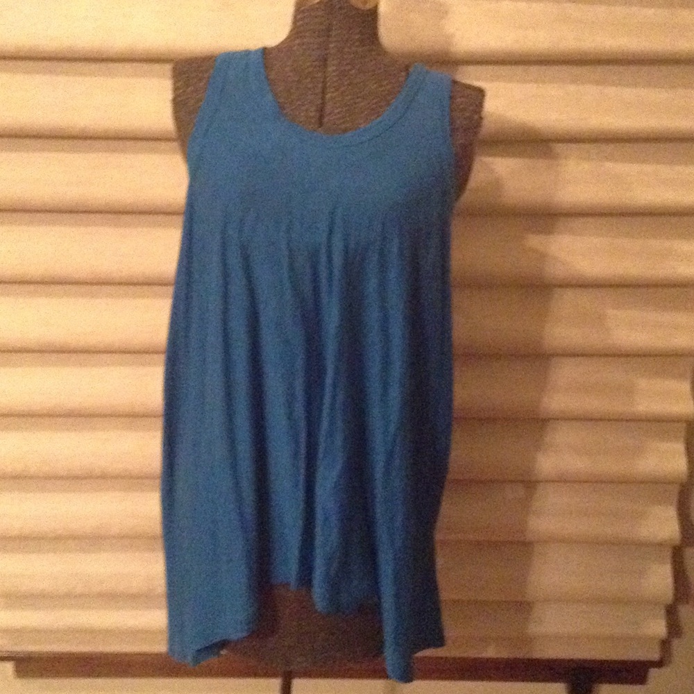 Teal High Low Tank