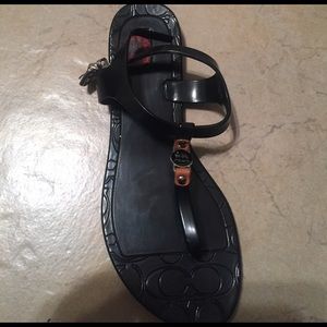 COACH jelly sandals: New
