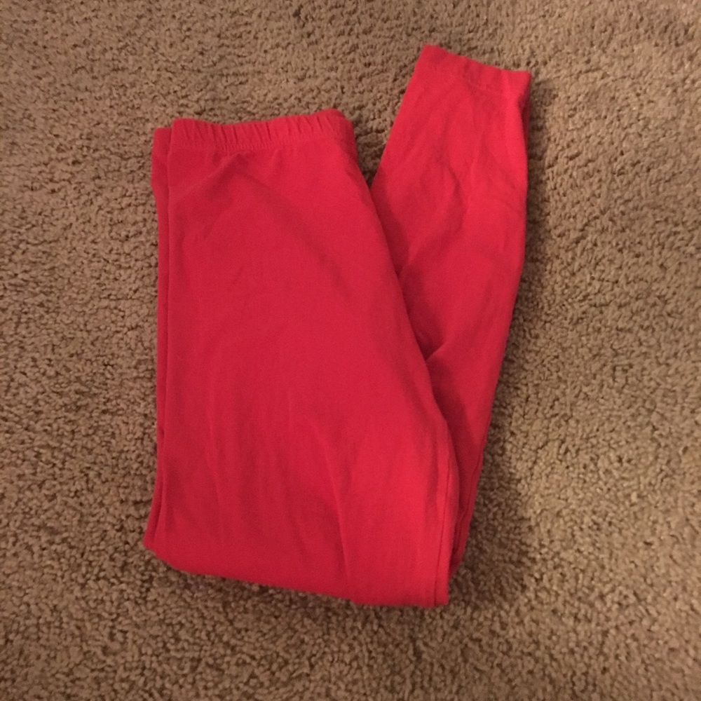 Red American apparel leggings