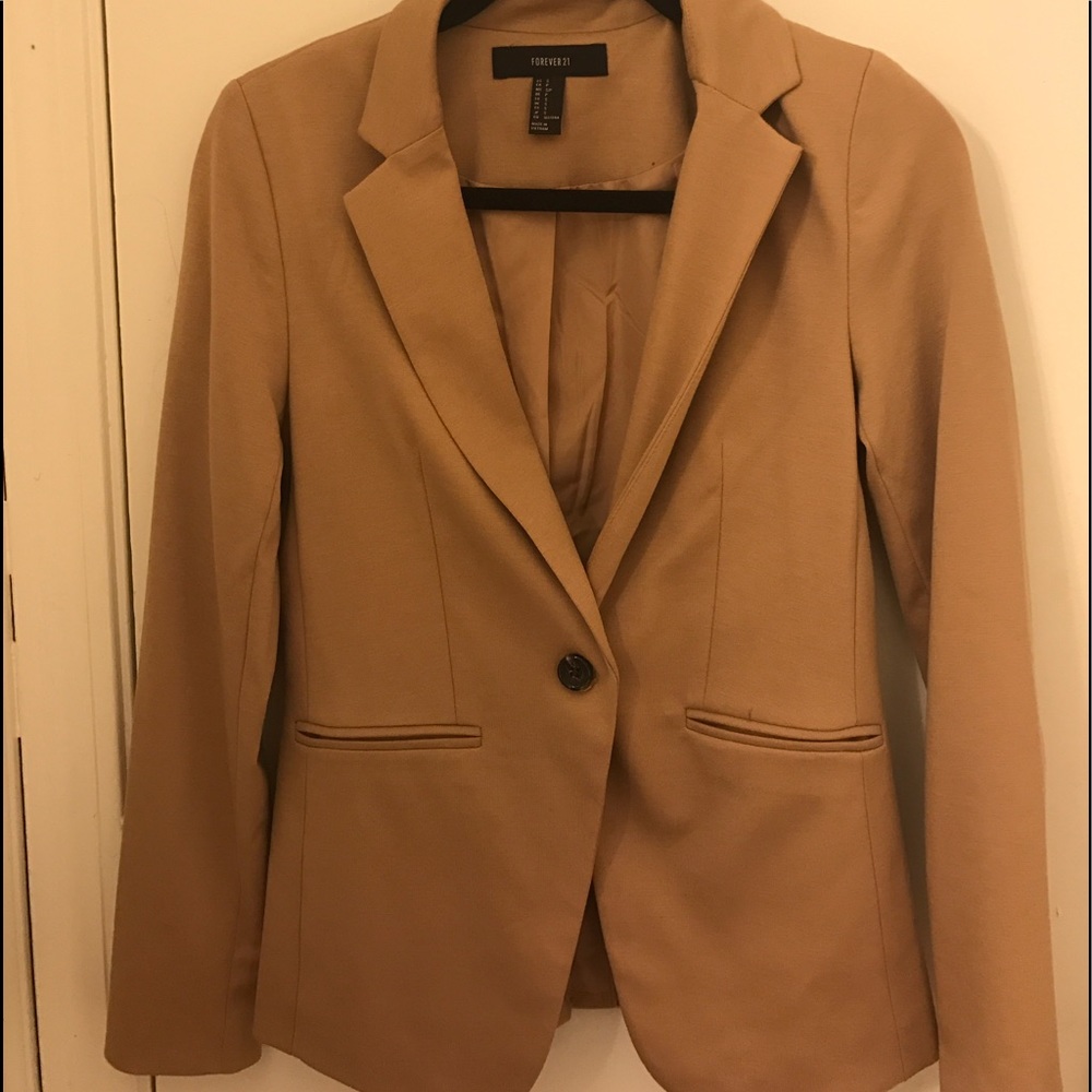 Tan Blazer - Forever 21