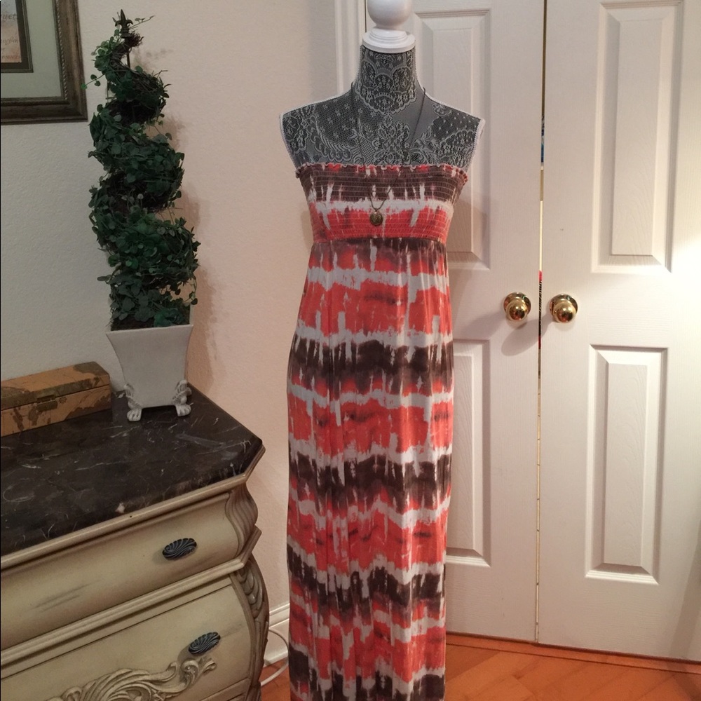 Tribal print maxi dress