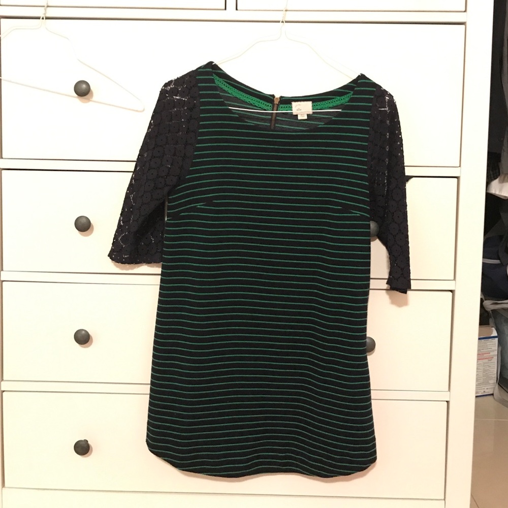 Anthropology color block dress